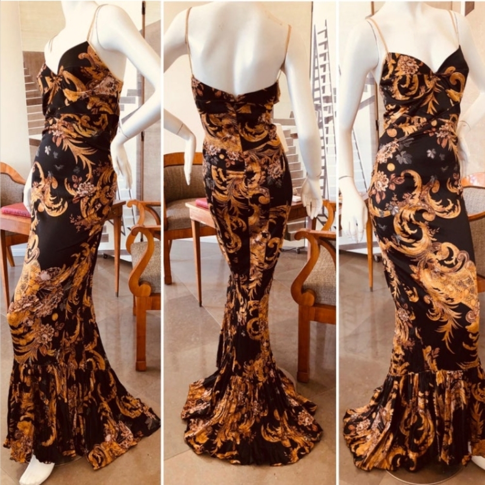 Just Cavalli vintage Mermaid Baroque dress.tried on not worn size 42